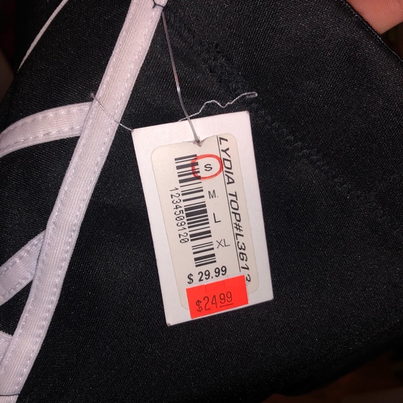 B&W corset crop top - Picture 6 of 6